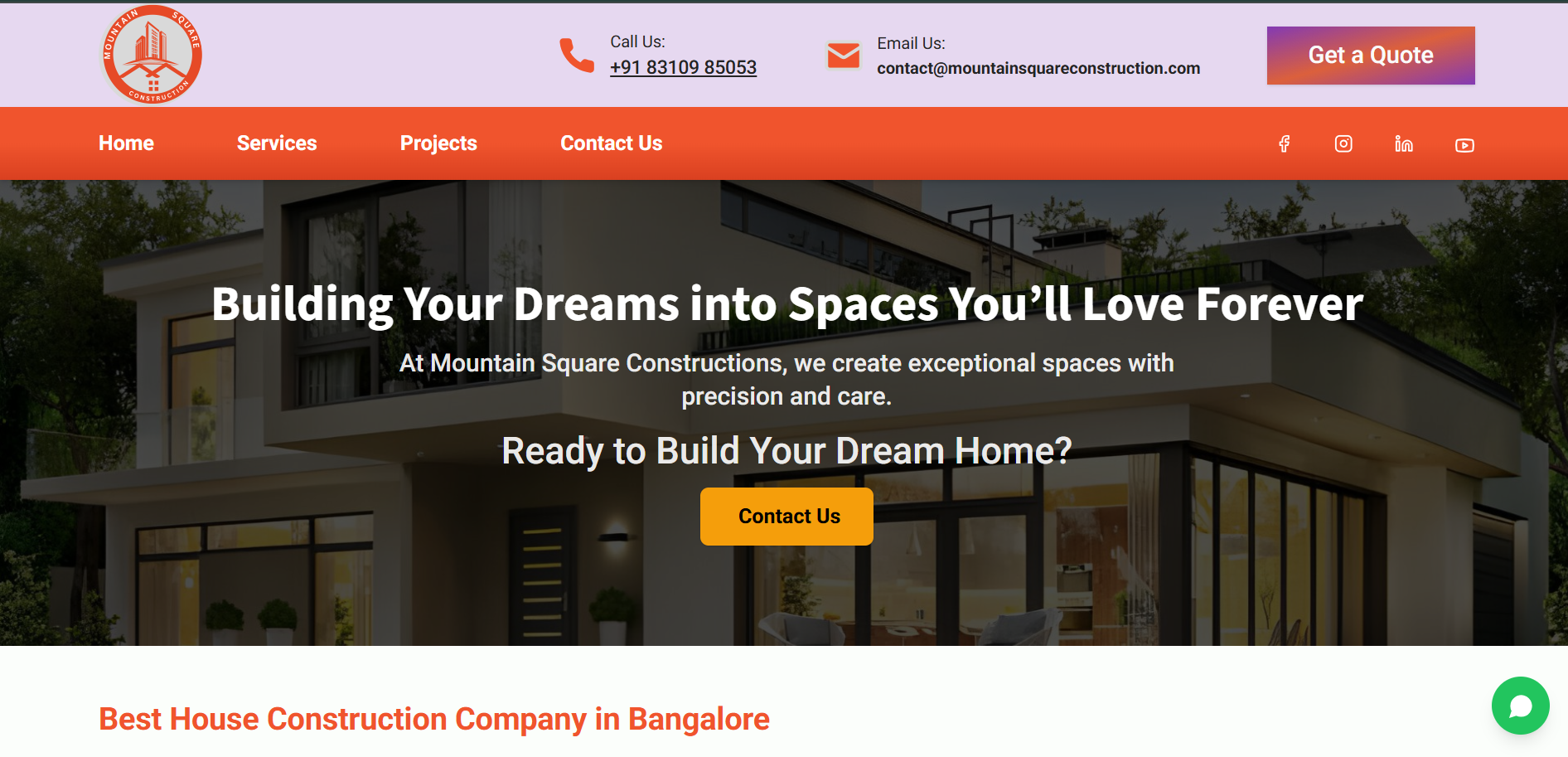 Real Estate & Construction Website